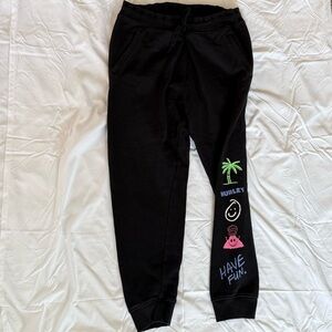 Men’s Black Hurley Sweats